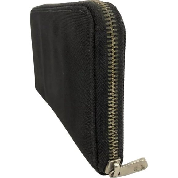 893126AF Dunhill Wallet Long Zip Around Black Canvas - Picture 4 of 9